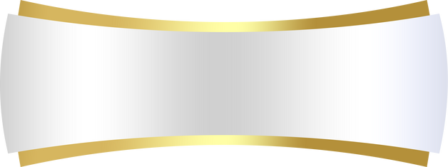 white banner curve gold
